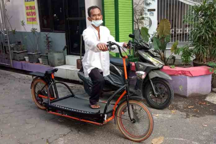 Tukang Tambal Ban Di Semarang Buat Sepeda Treadmill Rp40 Juta